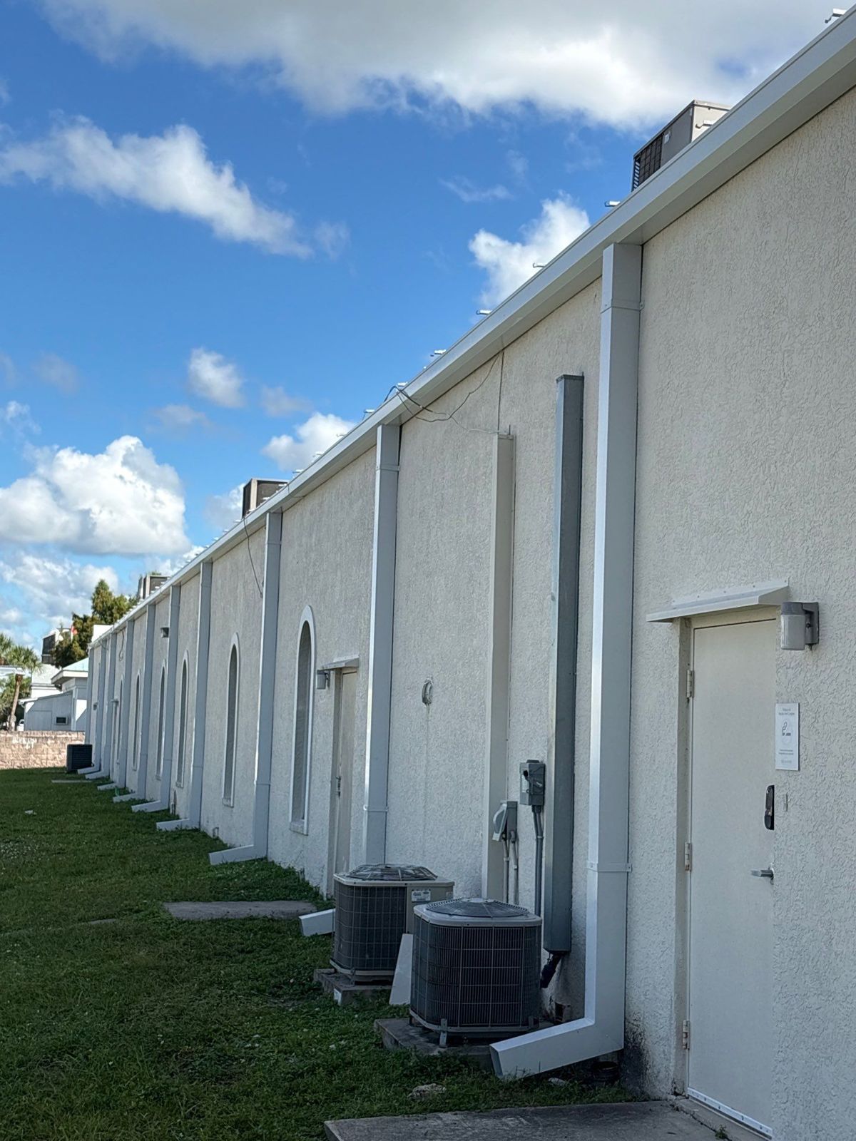 Commercial downspout run