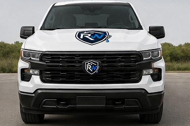 RainWright truck front with logo
